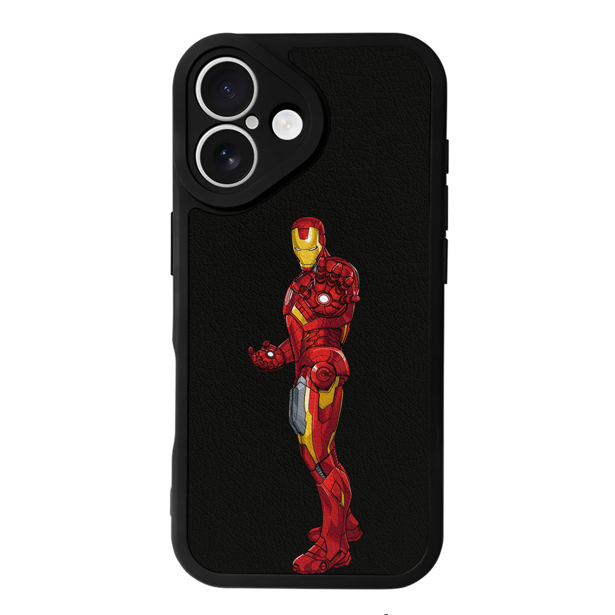 （画像用） アベンジャーズ The Avengers 【iPhone 16シリーズ対応】シリコンスマホケース（レザー調） 材質：シリコン